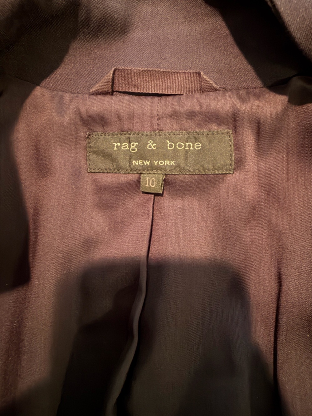 Rag & Bone Military Cropped Leather Jacket Size 10 - Picture 3 of 5